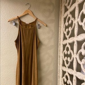 POETRY DRESS|Suede Dress|Brown|Cute Dressrs